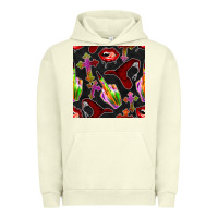 Pigment Pistachio halloween bad witch seamless pattern Urban Hoodie - BundleAndBundleShop