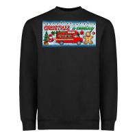 Christmas Is Coming License Plate Heavyweight Sweatshirt | Teevron