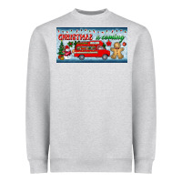 Heather Grey christmas is coming license plate Heavyweight Sweatshirt - BundleAndBundleShop