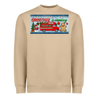 Mushroom christmas is coming license plate Heavyweight Sweatshirt - BundleAndBundleShop
