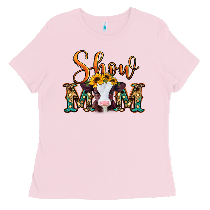 Show Mom Baby Cow Ladies Tee by Jasminsmagicworld | Teevron