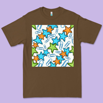 Stars School Seamless Pattern Premium Tee Designed By Bundleandbundleshop