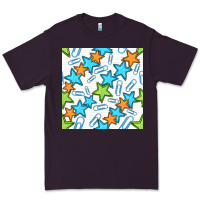 Plum stars school seamless pattern Premium Tee - BundleAndBundleShop