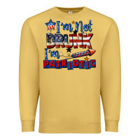Antique Gold I'm not drunk i'm patriotic 4th of july Premium Sweatshirt - CowGirlArtShop