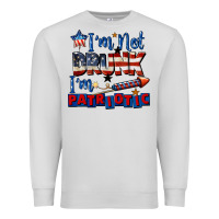 Dove Grey I'm not drunk i'm patriotic 4th of july Premium Sweatshirt - CowGirlArtShop