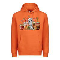 Carrot hippopotamus coffee cups christmas Premium Hoodie - CowGirlArtShop