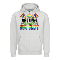 Dove Grey Let's get one thing straight i'm not Pride LGBTQ+ Zipper Hoodie - NancyCooperArtShop
