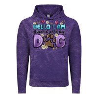 Cloud Purple hello i am obsessed with my dog Vintage Hoodie - MaliasSmallBusiness