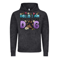 Vintage Black hello i am obsessed with my dog Vintage Hoodie - MaliasSmallBusiness