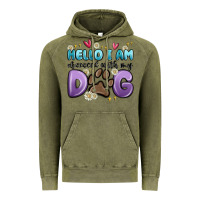 Vintage Olive hello i am obsessed with my dog Vintage Hoodie - MaliasSmallBusiness