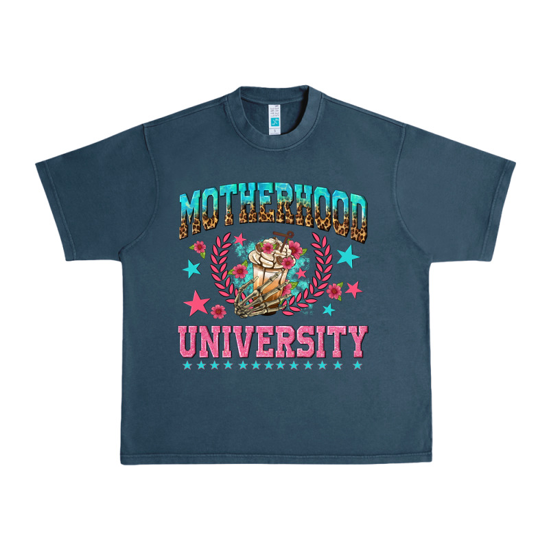 Motherhood University With Coffee Urban Heavy Tee by NancyCooperArtShop | Teevron