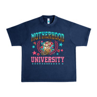 Navy motherhood university with coffee Urban Heavy Tee - NancyCooperArtShop