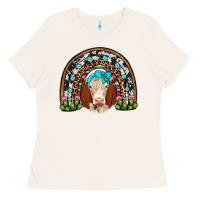 Bone hereford rainbow Ladies Tee - JahusDesignShop
