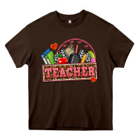 Chocolate Brown race teacher Heavy Core Tee - AdoDesignShop