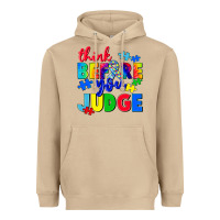 Mushroom think before you judge Heavyweight Hoodie - CowGirlArtShop