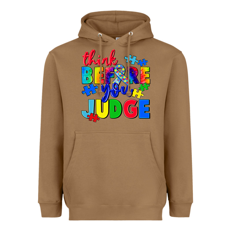 Think Before You Judge Heavyweight Hoodie by CowGirlArtShop | Teevron