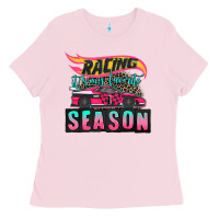 Bubblegum Pink racing it's my favorite season sport car Ladies Tee - AdoDesignShop