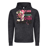 Vintage Black torn between lookin' like a snack and eatin' one Vintage Hoodie - MaliasSmallBusiness