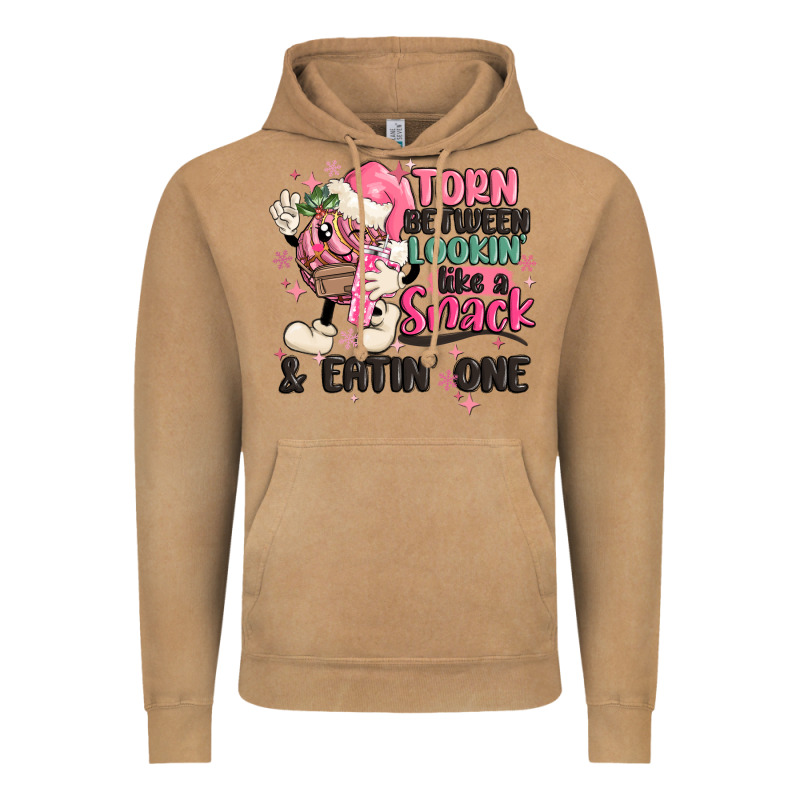 Torn Between Lookin' Like A Snack And Eatin' One Vintage Hoodie by MaliasSmallBusiness | Teevron