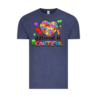 Vintage Denim Different is beautiful Vintage Tee - NancyCooperArtShop