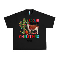 Black rockin around the christmas tree Urban Heavy Tee - MaliasSmallBusiness