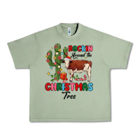 Oil Green rockin around the christmas tree Urban Heavy Tee - MaliasSmallBusiness