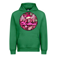 Emerald pink merry christmas Urban Hoodie - FaDigitalArtStudio