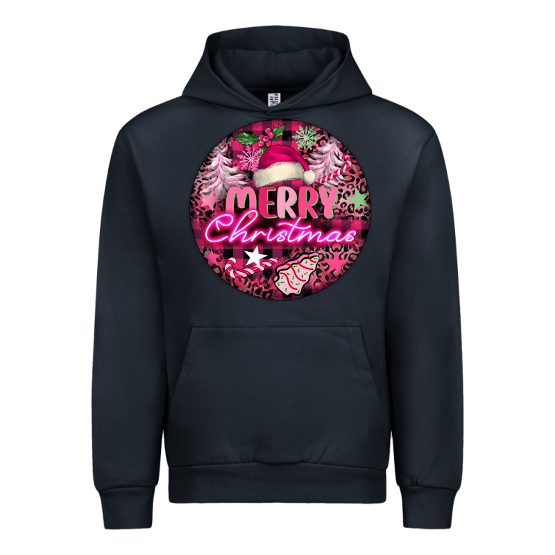Pink Merry Christmas Urban Hoodie by FaDigitalArtStudio | Teevron