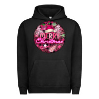 Pigment Black pink merry christmas Urban Hoodie - FaDigitalArtStudio