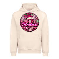 Sandshell pink merry christmas Urban Hoodie - FaDigitalArtStudio