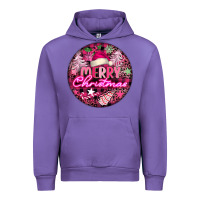 Tulip pink merry christmas Urban Hoodie - FaDigitalArtStudio