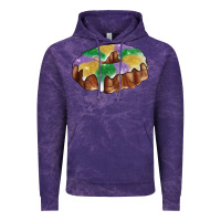 Cloud Purple mardi gras king cake Vintage Hoodie - RanaPortraitStore