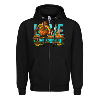 Black Love Thanksgiving with Turkey Zipper Hoodie - texasbilliewilder