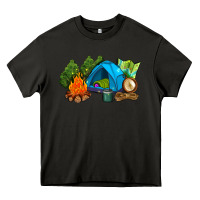 Asphalt camp in the woods Heavy Core Tee - AdoDesignShop