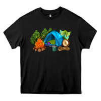 Black camp in the woods Heavy Core Tee - AdoDesignShop