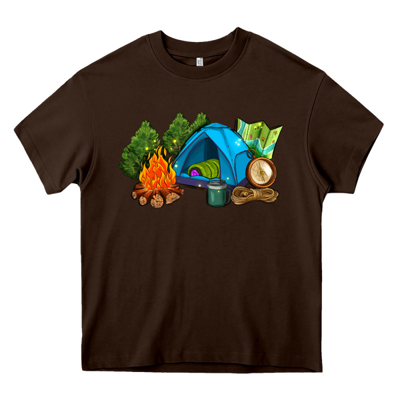 Camp In The Woods Heavy Core Tee by AdoDesignShop | Teevron