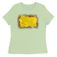 Gemstone Yellow Leopard Background Ladies Tee | Teevron