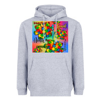 Heather Grey autism puzzle piece Heavyweight Hoodie - CowGirlArtShop