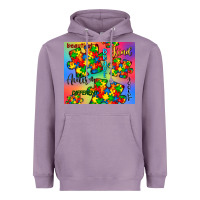 Lavender autism puzzle piece Heavyweight Hoodie - CowGirlArtShop