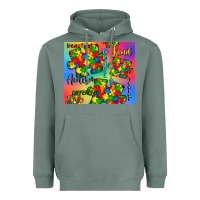 Sage autism puzzle piece Heavyweight Hoodie - CowGirlArtShop