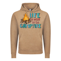 Vintage Coffee life is better by the campfire Vintage Hoodie - MaliasSmallBusiness