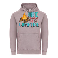 Vintage Zinc life is better by the campfire Vintage Hoodie - MaliasSmallBusiness