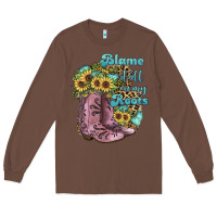Chestnut Blame It All On My Roots Long Sleeve Tee - JahusDesignShop