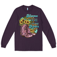 Plum Blame It All On My Roots Long Sleeve Tee - JahusDesignShop