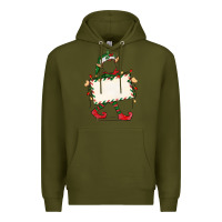 Army Green customize christmas elf Premium Hoodie - CowGirlArtShop