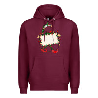 Burgundy customize christmas elf Premium Hoodie - CowGirlArtShop