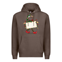 Coffee customize christmas elf Premium Hoodie - CowGirlArtShop