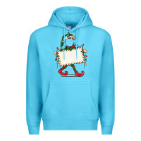 Ocean Blue customize christmas elf Premium Hoodie - CowGirlArtShop