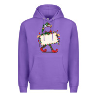 Purple customize christmas elf Premium Hoodie - CowGirlArtShop