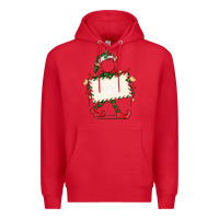 Red customize christmas elf Premium Hoodie - CowGirlArtShop